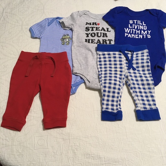 3-6m (4/$20) Onesies and Comfy Pants - Picture 1 of 9